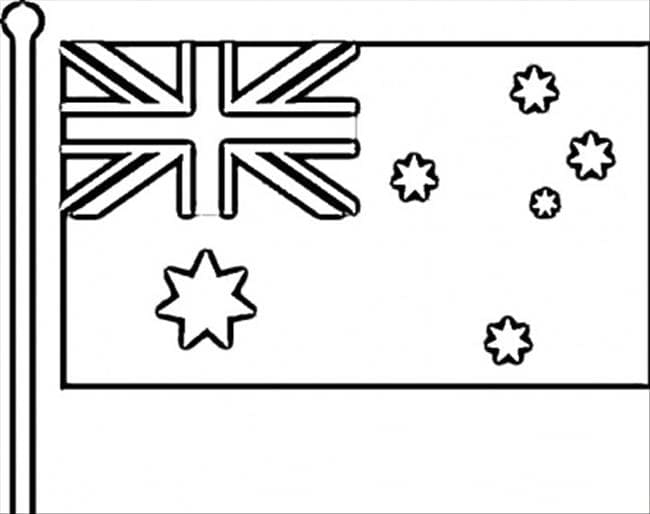 Målarbild Australiens Flagga 9