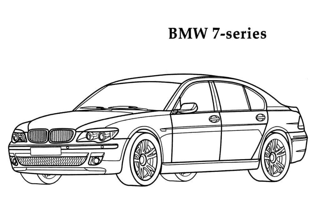 Målarbild BMW 7 Series
