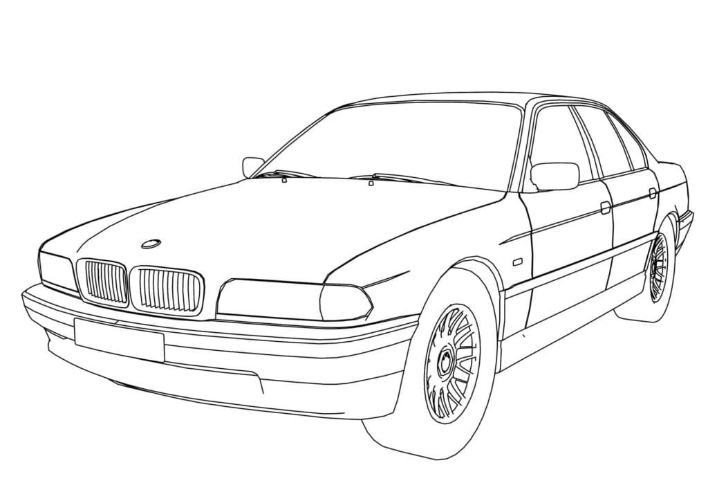 Målarbild BMW 750