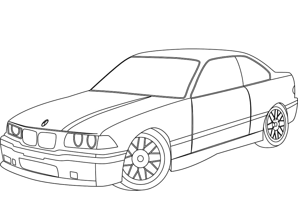 Målarbild BMW E36