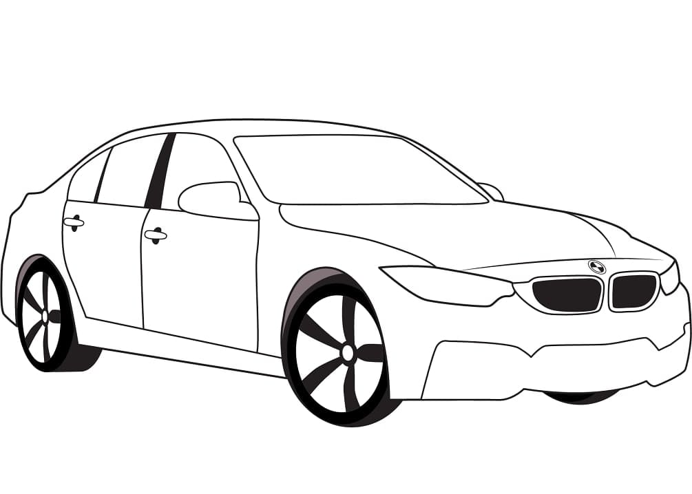 Målarbild BMW M3