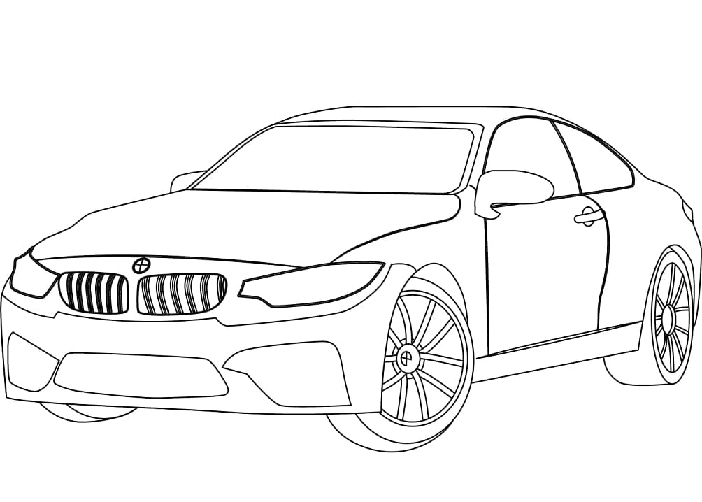 Målarbild BMW M4