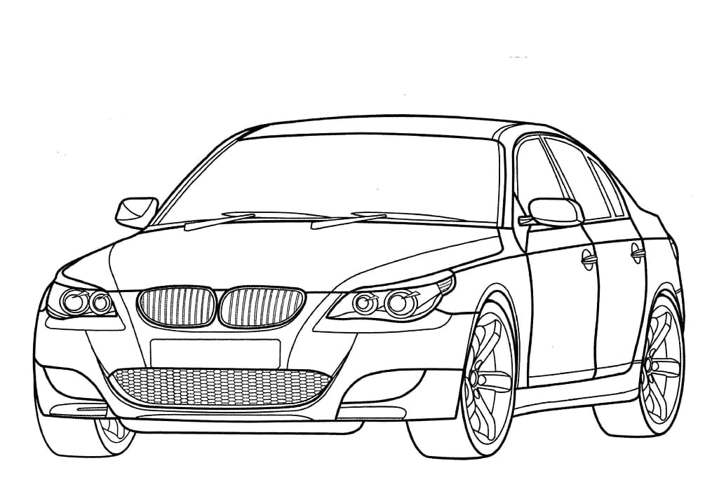 Målarbild BMW M5 E60