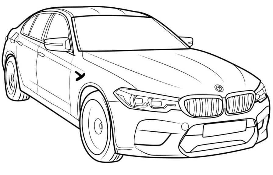 Målarbild BMW M5