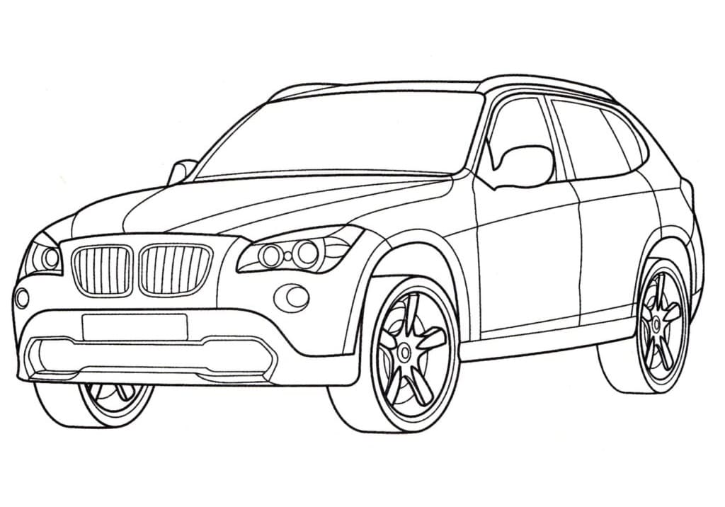 Målarbild BMW X1