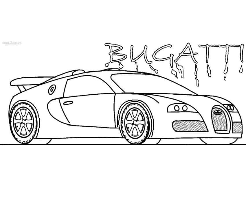 Målarbild Bugatti Bil Gratis