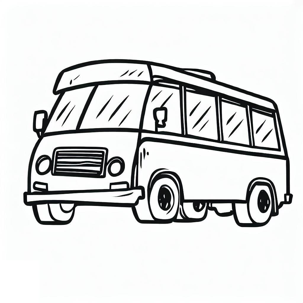 Målarbild Buss 1