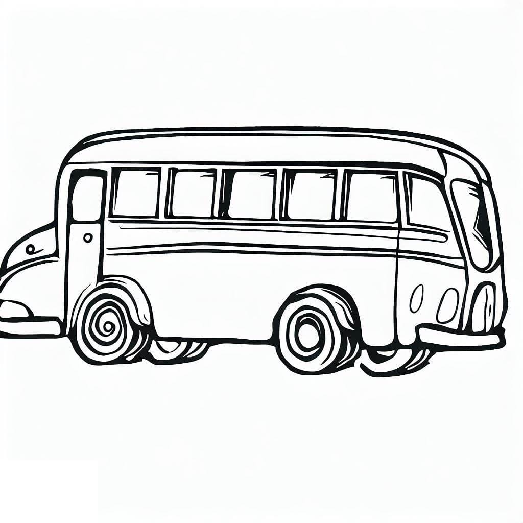 Målarbild Buss 2