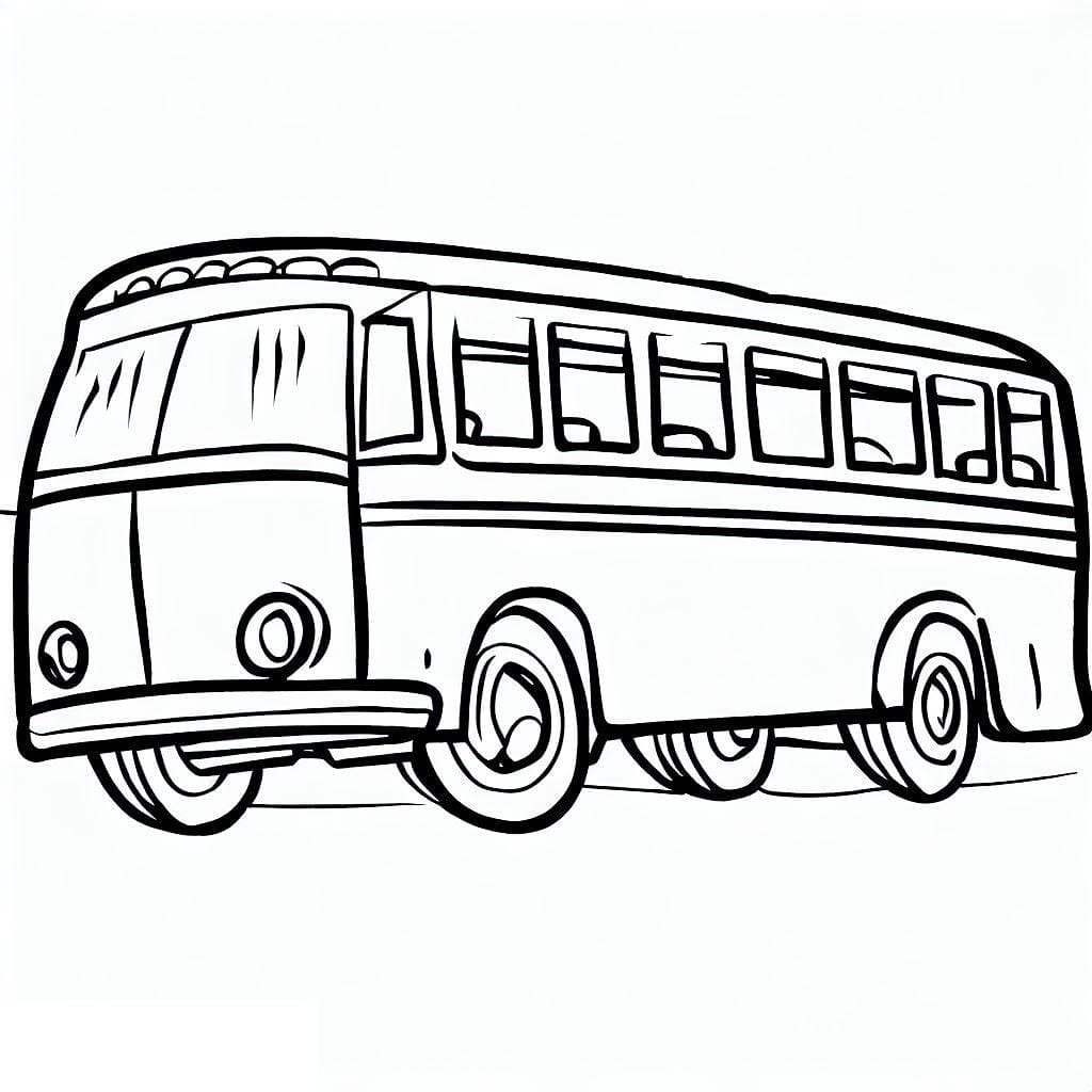 Målarbild Buss 3