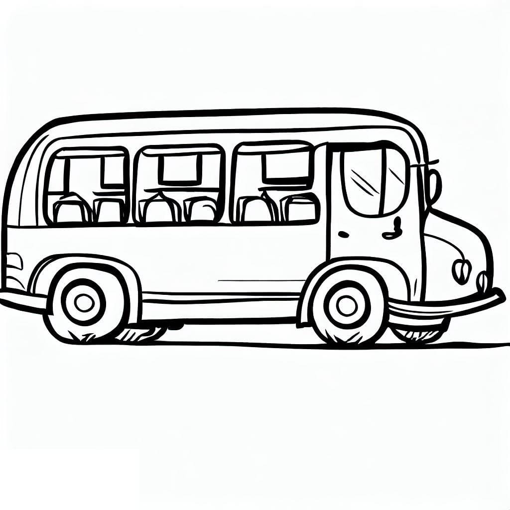 Målarbild Buss 4