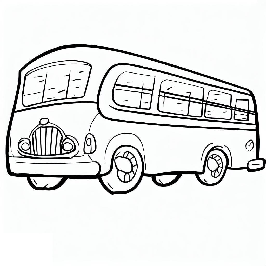 Målarbild Bussen