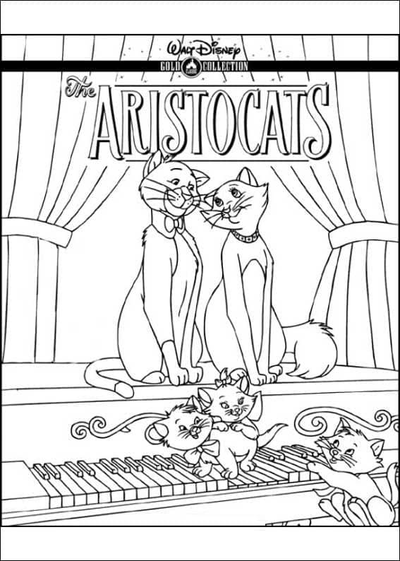 Målarbild Disney Aristocats