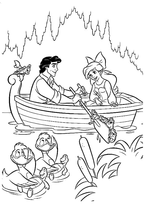 Målarbild Disney Lilla Sjöjungfrun