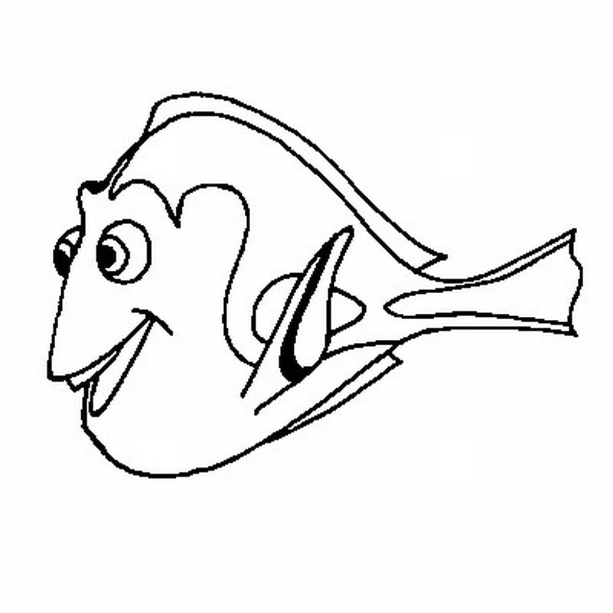 Målarbild Doris från Hitta Nemo