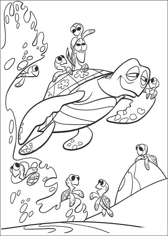 Målarbild Doris och Havssköldpaddor