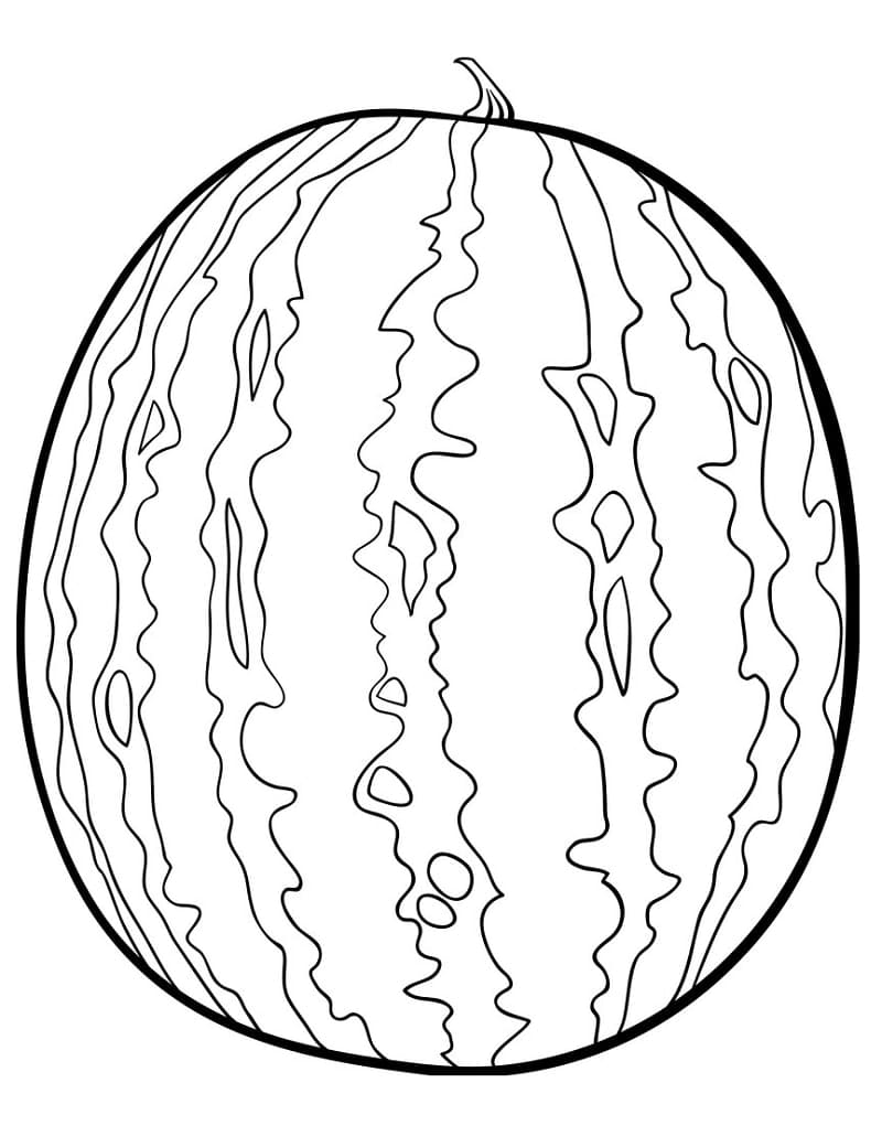 Målarbild En Vattenmelon
