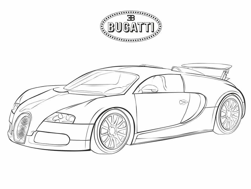 Målarbild Fantastisk Bugatti Bil