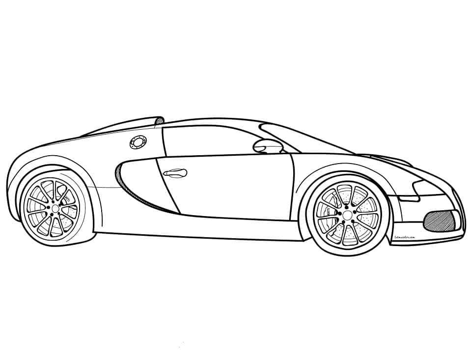 Målarbild Fantastisk Bugatti