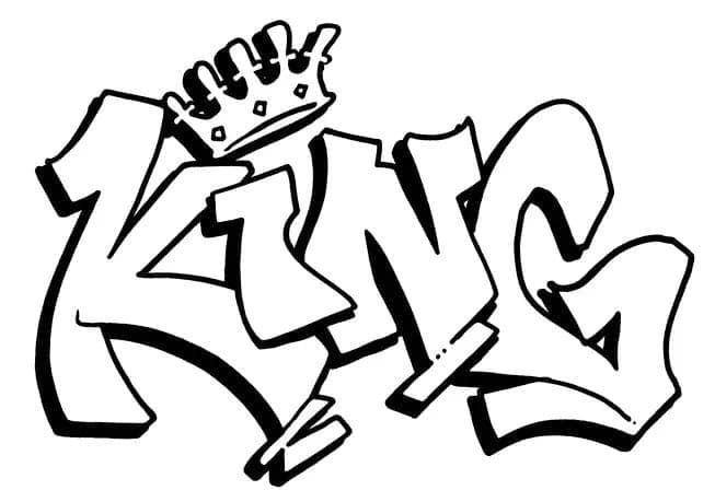 Målarbild Graffiti King