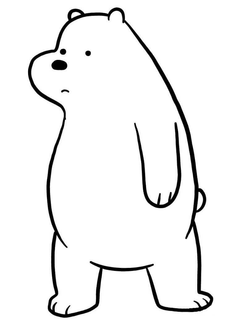 Målarbild Isbjörn från Bara Björnar