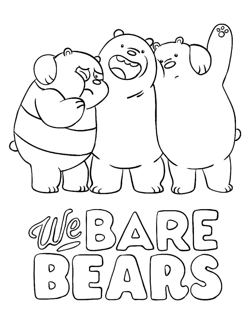 Målarbild Karaktärer i Bara Björnar