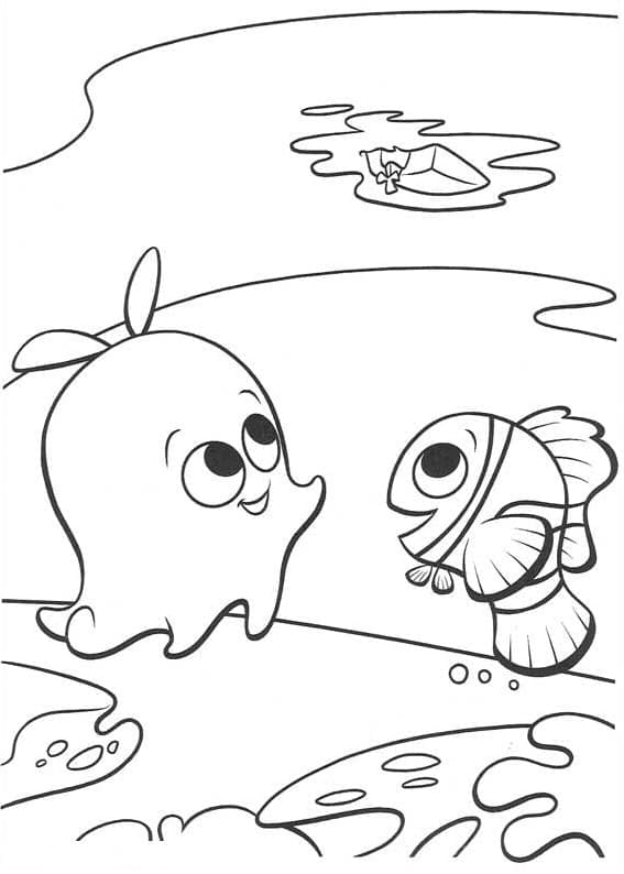 Målarbild Pärlan och Nemo