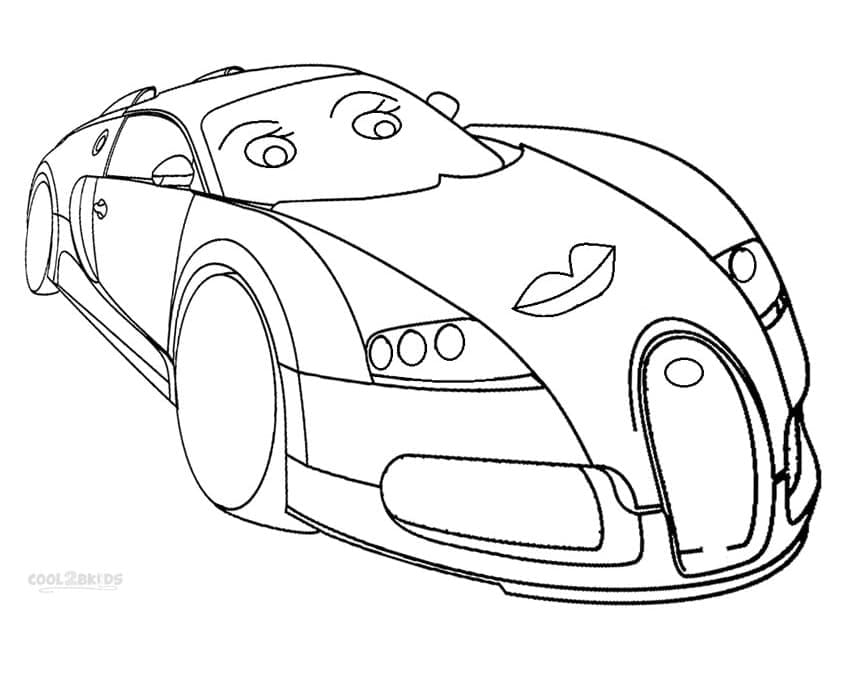 Målarbild Rolig Bugatti