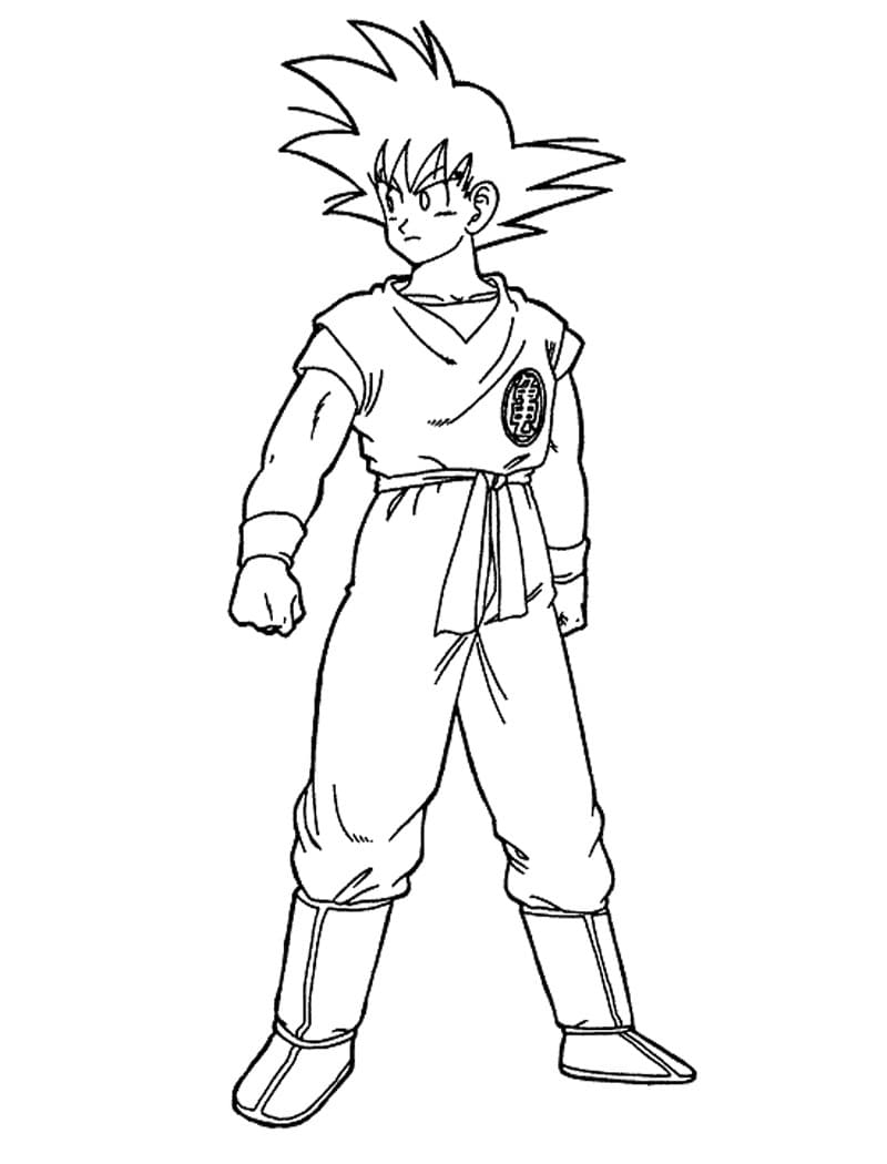 Målarbild Son-Goku för Barn