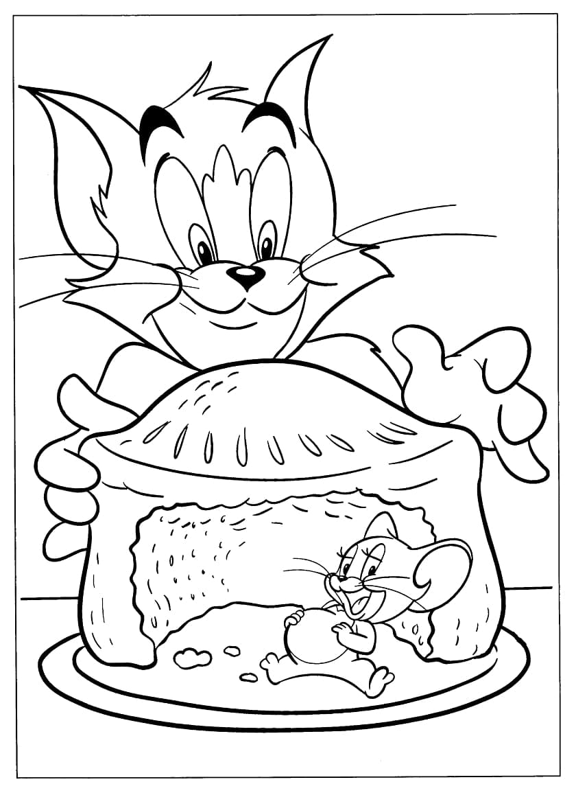 Målarbild Tom och Jerry 3