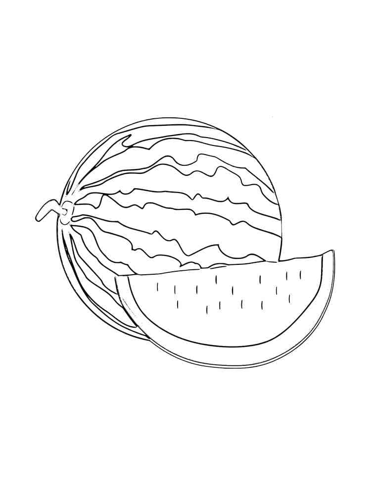 Målarbild Vattenmelon för Barn