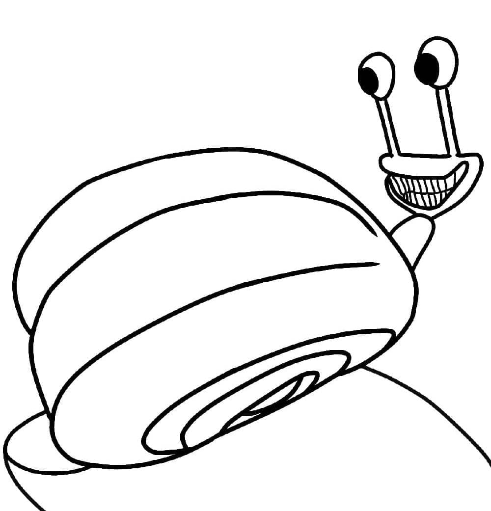 Målarbild Zephyr Snail från Garten of Banban