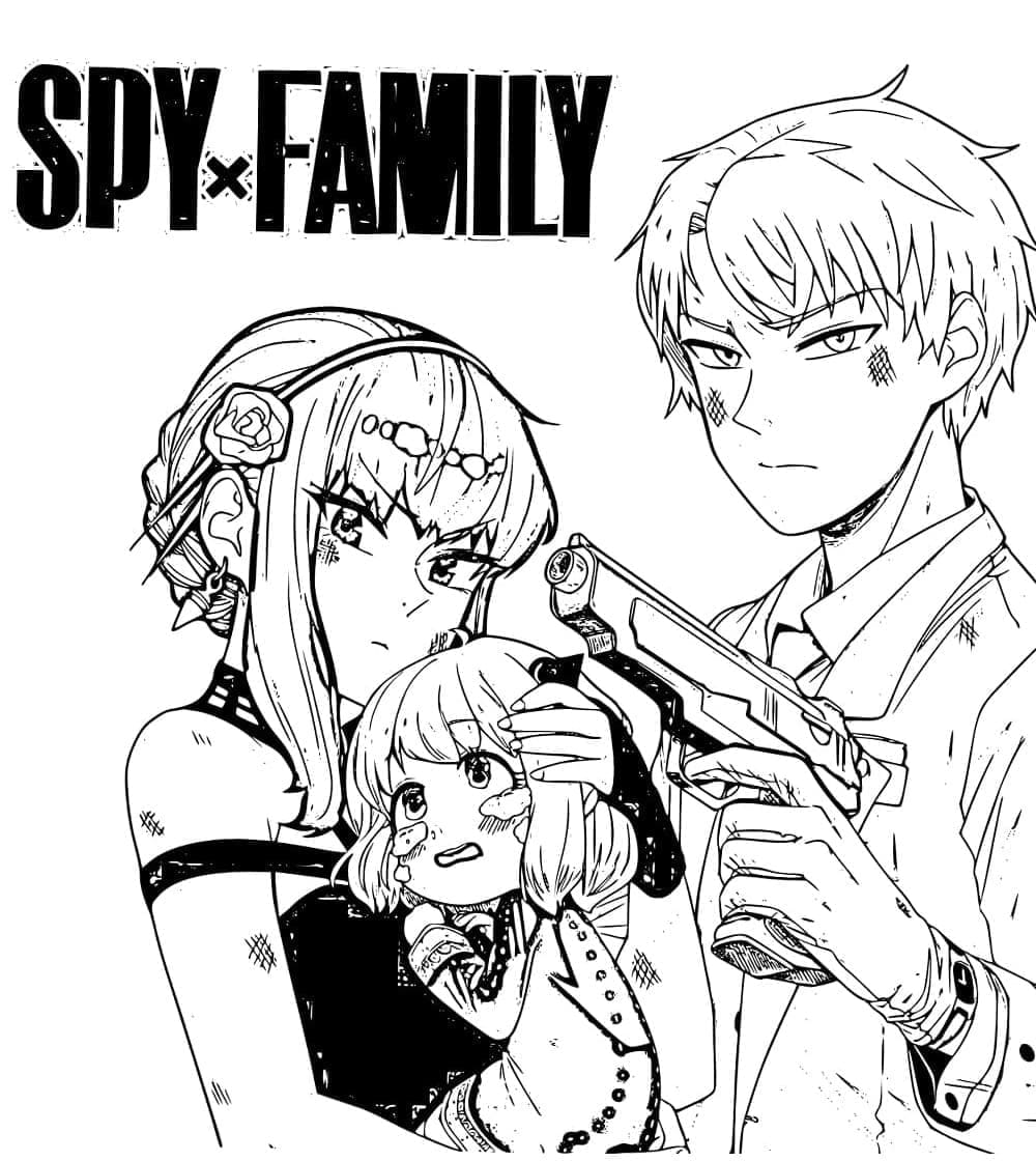 Målarbild Anime Spy x Family