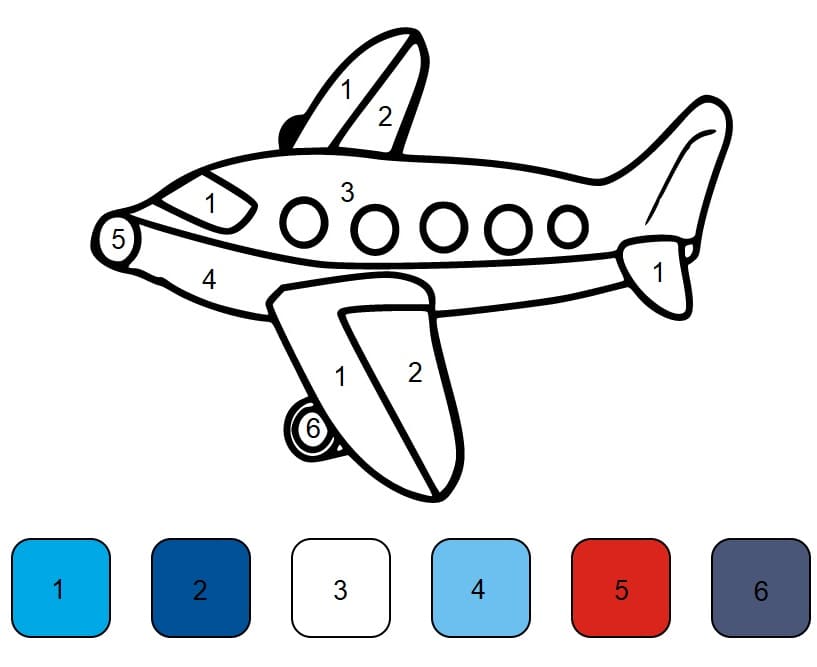 Målarbild Bedårande Flygplan Måla efter nummer