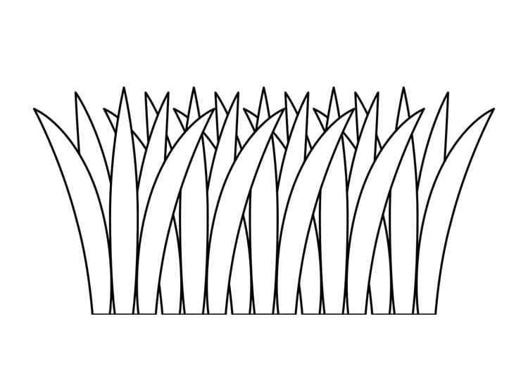 Målarbild Enkelt Gräs