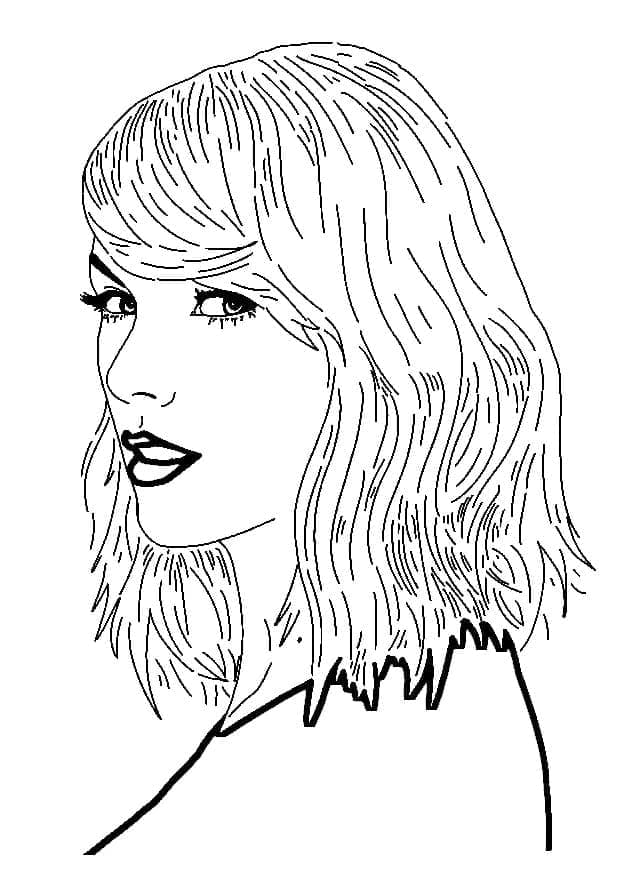 Målarbild Glad Taylor Swift