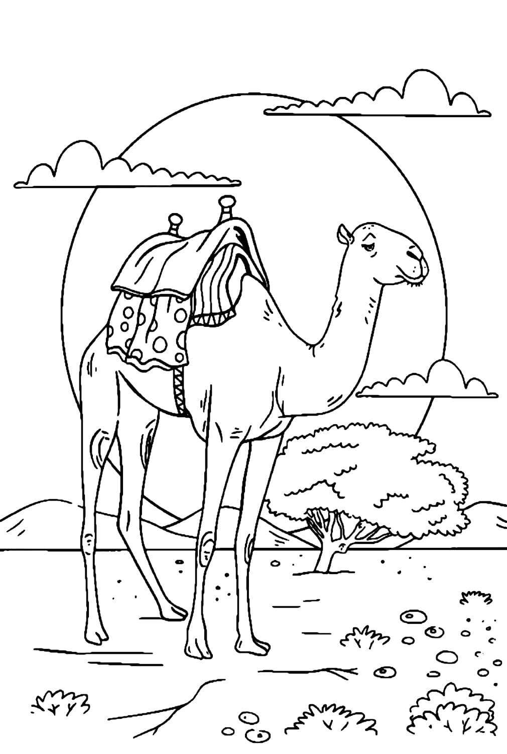 Målarbild Kamel 4