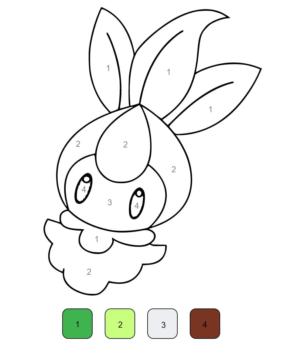M larbild Pokemon Bulbasaur M la Efter Nummer Skiv Ut Gratis P 