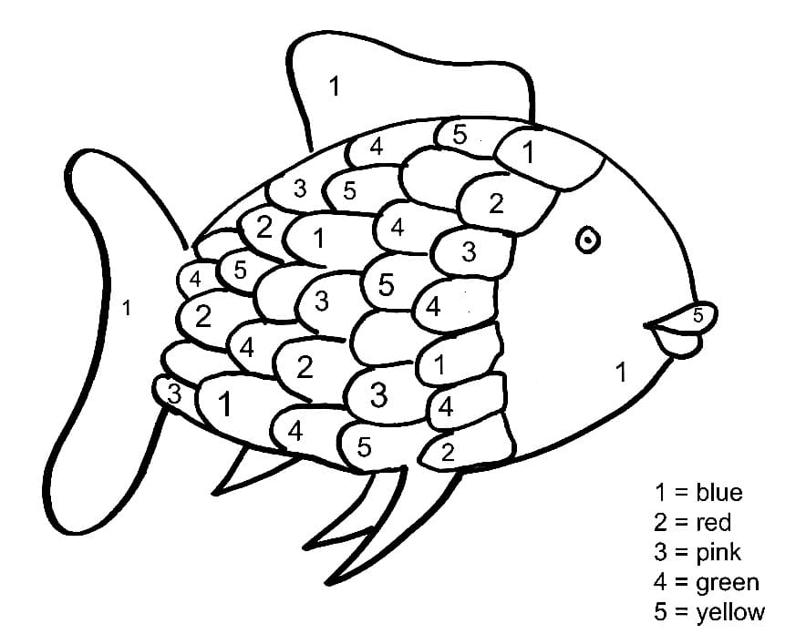 Målarbild Regnbågsfisk Måla efter nummer