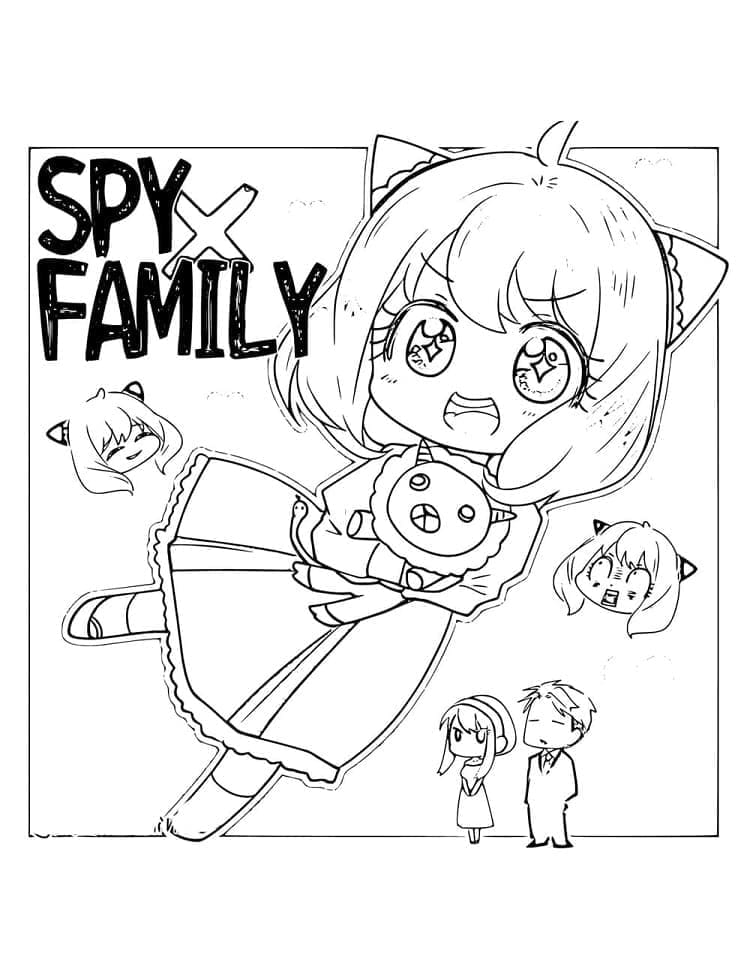 Målarbild Spy x Family för Barn