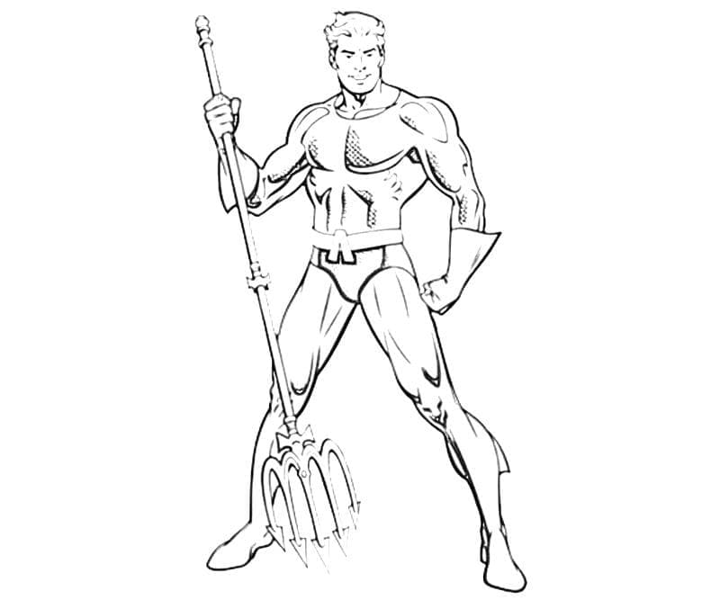 Målarbild Aquaman DC