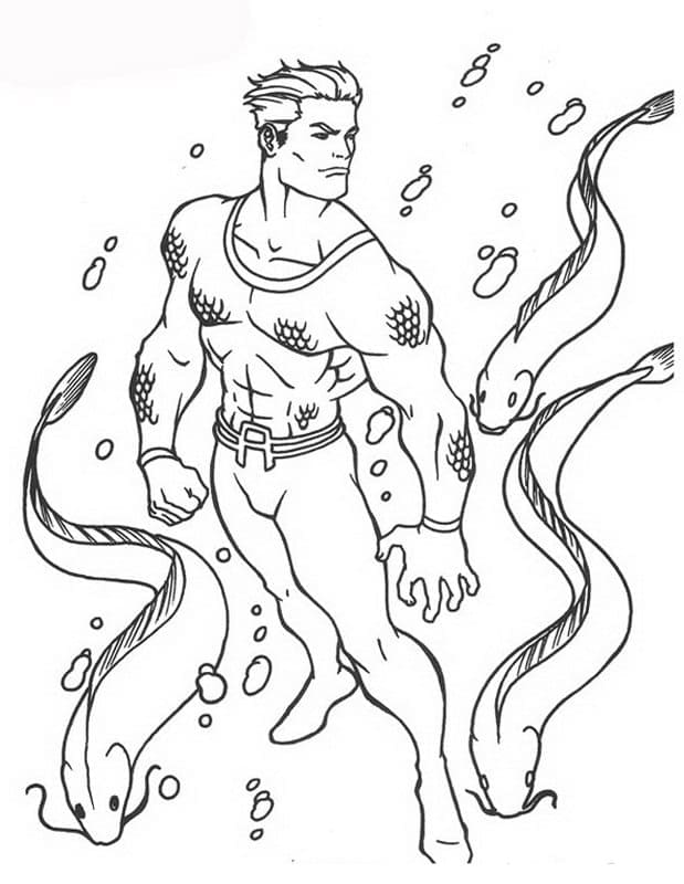 Målarbild Aquaman från DC