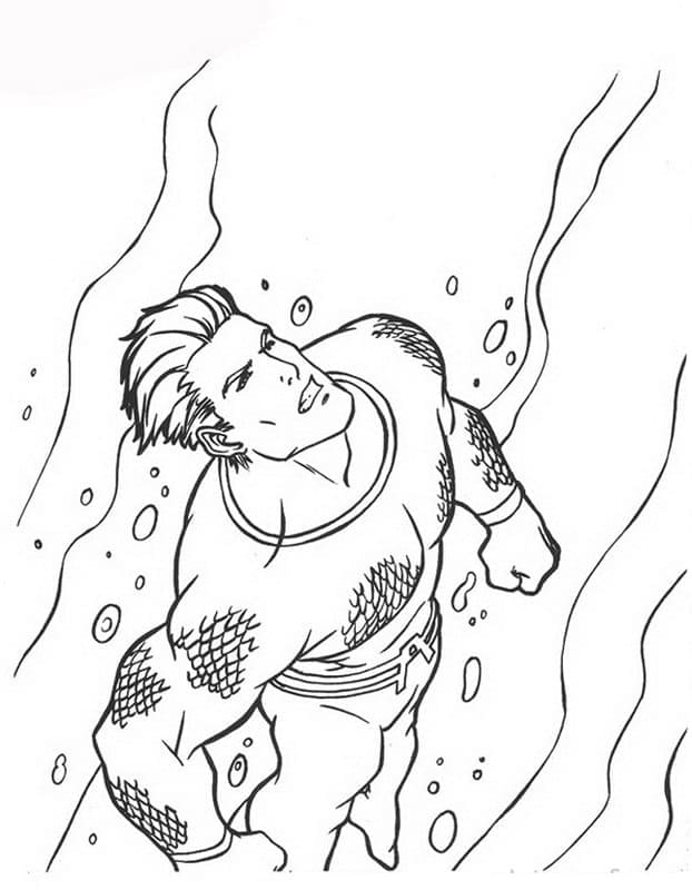 Målarbild Aquaman Simmar