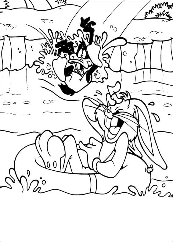Målarbild Bugs Bunny Laughing coloring