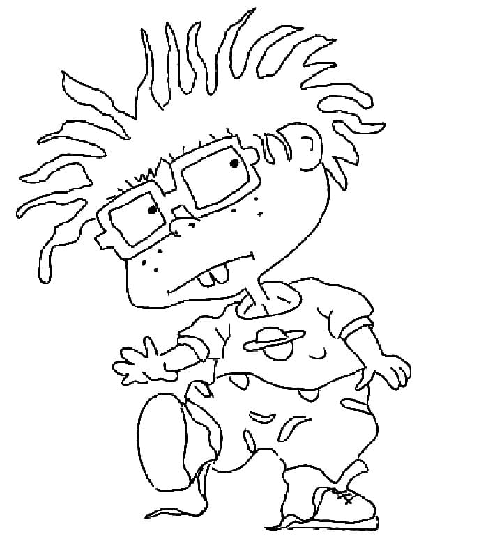Målarbild Chuckie från Rugrats