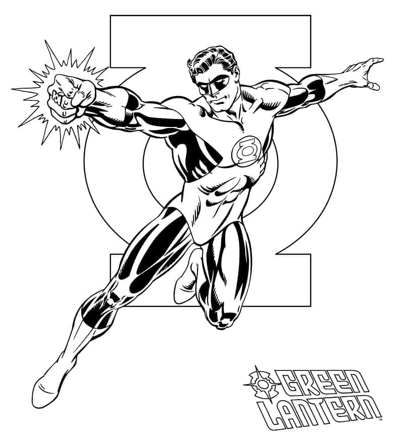 Målarbild DC Green Lantern