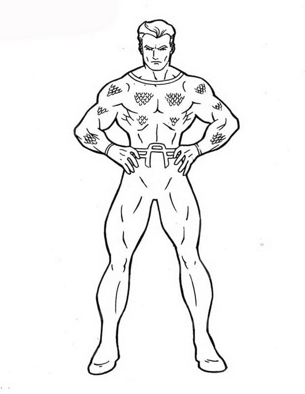 Målarbild DC Justice League Aquaman