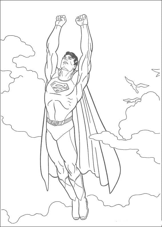 Målarbild DC Superhjälte Stålmannen