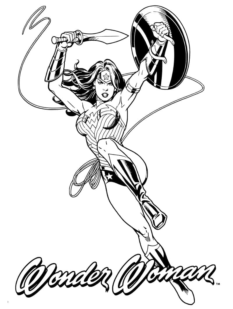 Målarbild DC Superhjälte Wonder Woman
