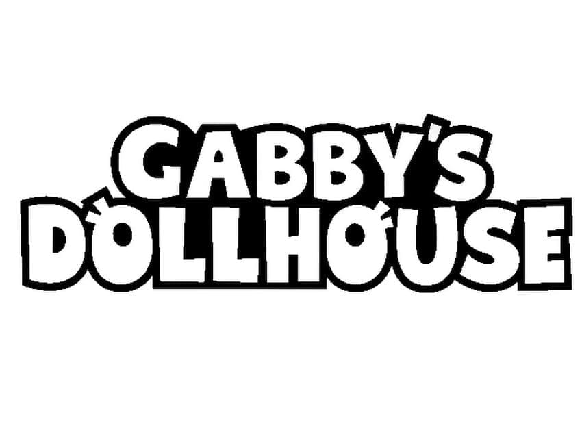 Målarbild Gabbys Dockskåp för Barn