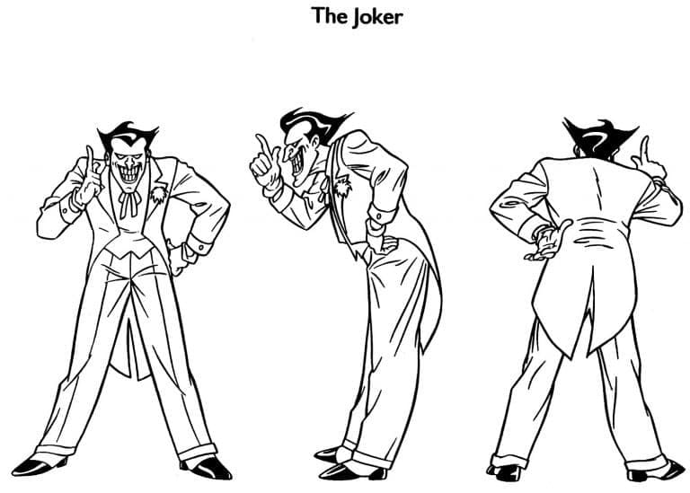 Målarbild Jokern från DC